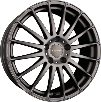 Emotion Wheels Racing Gun metal Alufelge 7.5x18 Zoll ET45 LK 5x114.3 ML70.1 – Bild 2