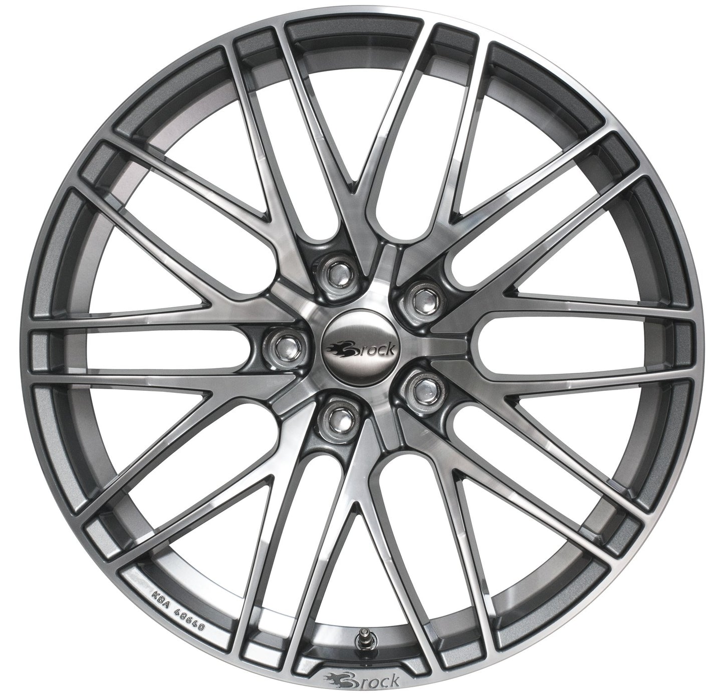 Brock / RC B30 Himalaya Grey Voll Poliert (HGVP) Alufelge 7.5x17 Zoll ET45 LK 5x108 ML72.6