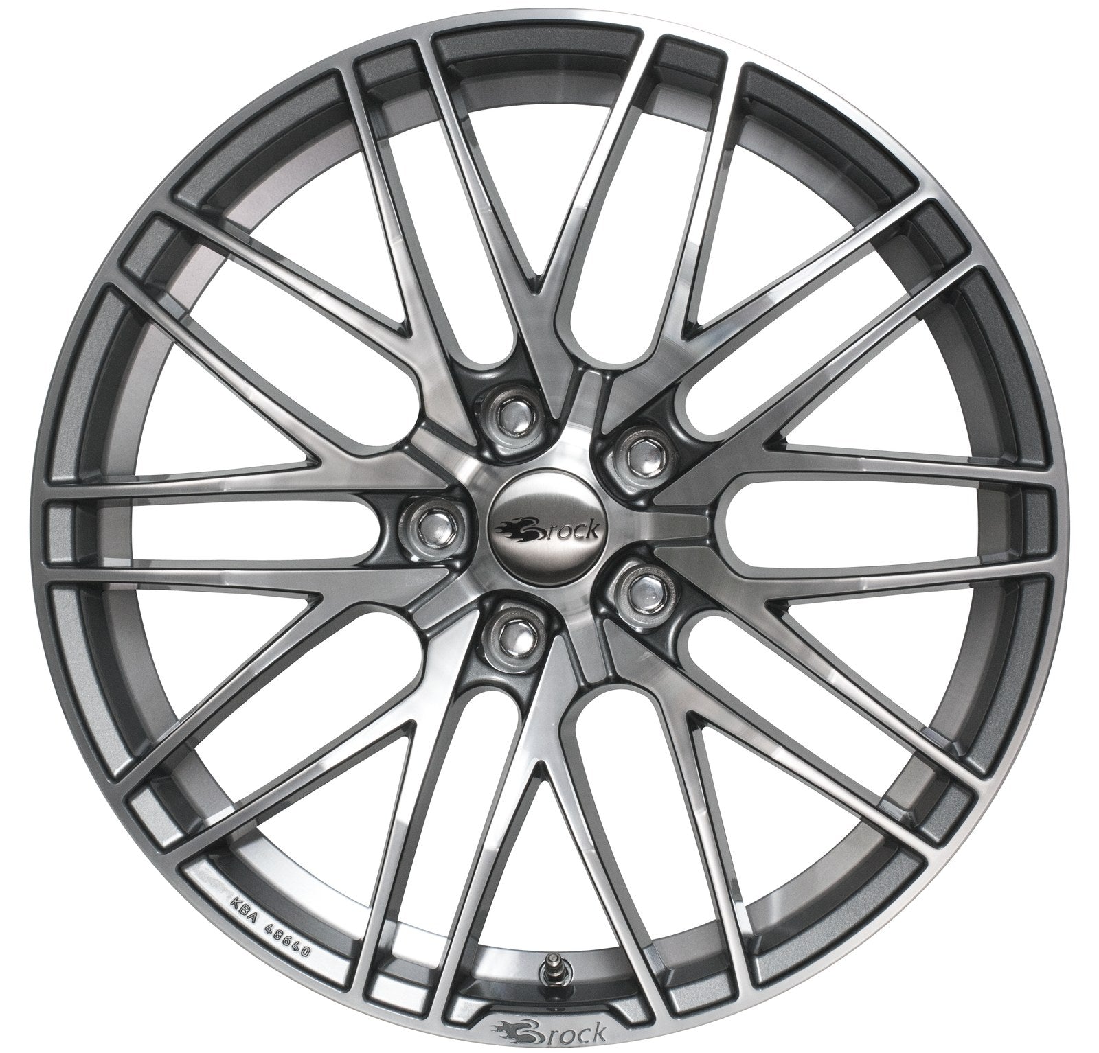Brock / RC B30 Himalaya Grey Voll Poliert (HGVP) Alufelge 7.5x17 Zoll ET45 LK 5x108 ML72.6