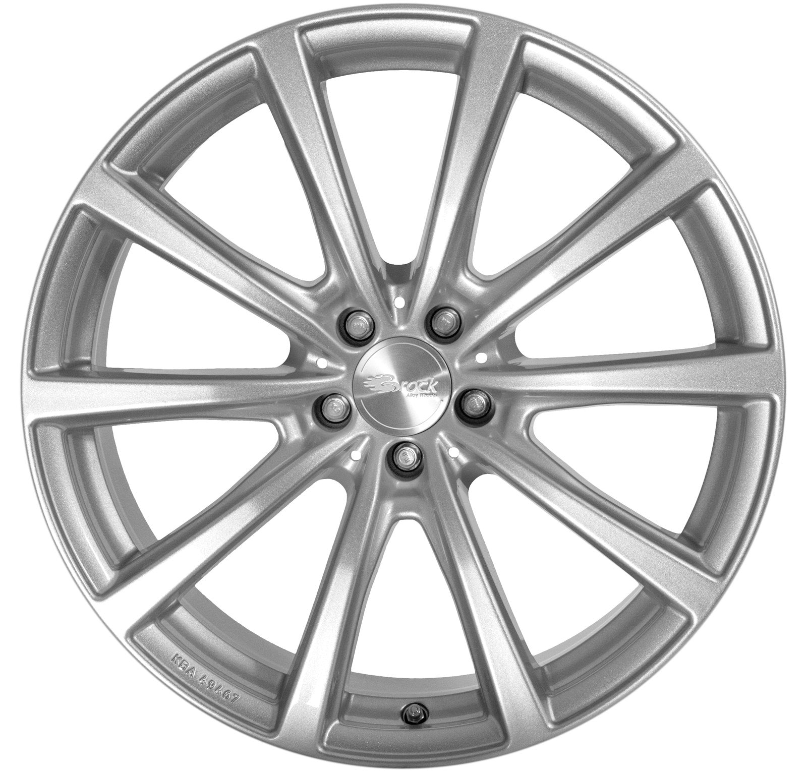 Brock / RC B32 Kristallsilber (KS) Alufelge 8.5x19 Zoll ET34.5 LK 5x112 ML66.6