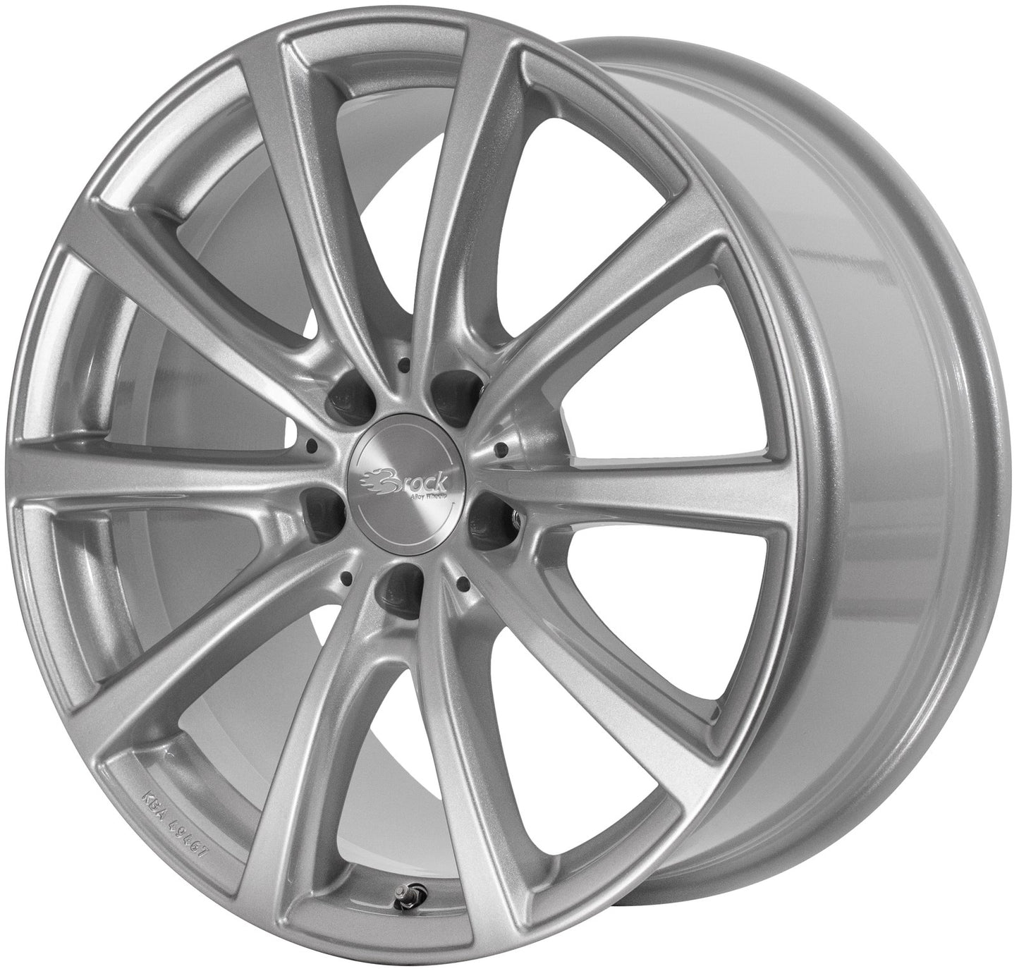 Brock / RC B32 Kristallsilber (KS) Alufelge 9.5x19 Zoll ET58 LK 5x130 ML71.6 – Bild 3