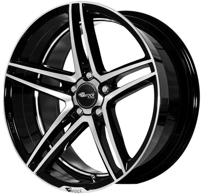 Brock / RC B33 Schwarz Glanz Voll Poliert (SGVP) Alufelge 8.5x19 Zoll ET45 LK 5x114.3 ML72.6 – Bild 3