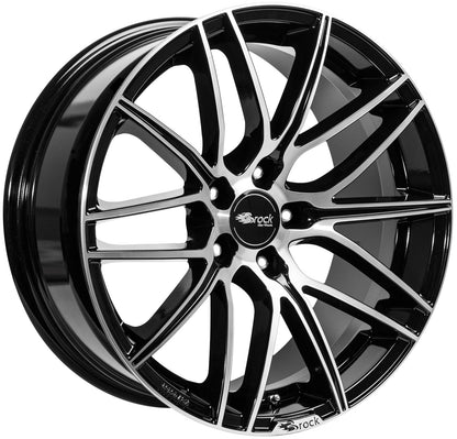 Brock / RC B34 Schwarz Glanz Voll Poliert (SGVP) Alufelge 8x18 Zoll ET38 LK 5x120 ML72.6 – Bild 2