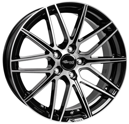 Brock / RC B34 Schwarz Glanz Voll Poliert (SGVP) Alufelge 7.5x17 Zoll ET45 LK 5x114.3 ML72.6 – Bild 3