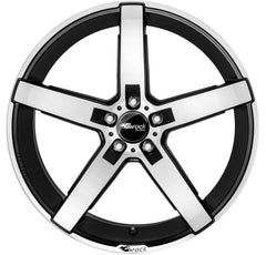 Brock / RC B35 Schwarz Matt Voll Poliert (SMVP) Alufelge 8.5x19 Zoll ET36 LK 5x112 ML57.1