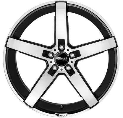 Brock / RC B35 Schwarz Matt Voll Poliert (SMVP) Alufelge 9x20 Zoll ET30 LK 5x112 ML66.6