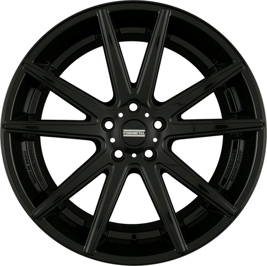 Fondmetal STC-10 Concave Glossy Black Alufelge 11x22 Zoll ET40 LK 5x127 ML71.5