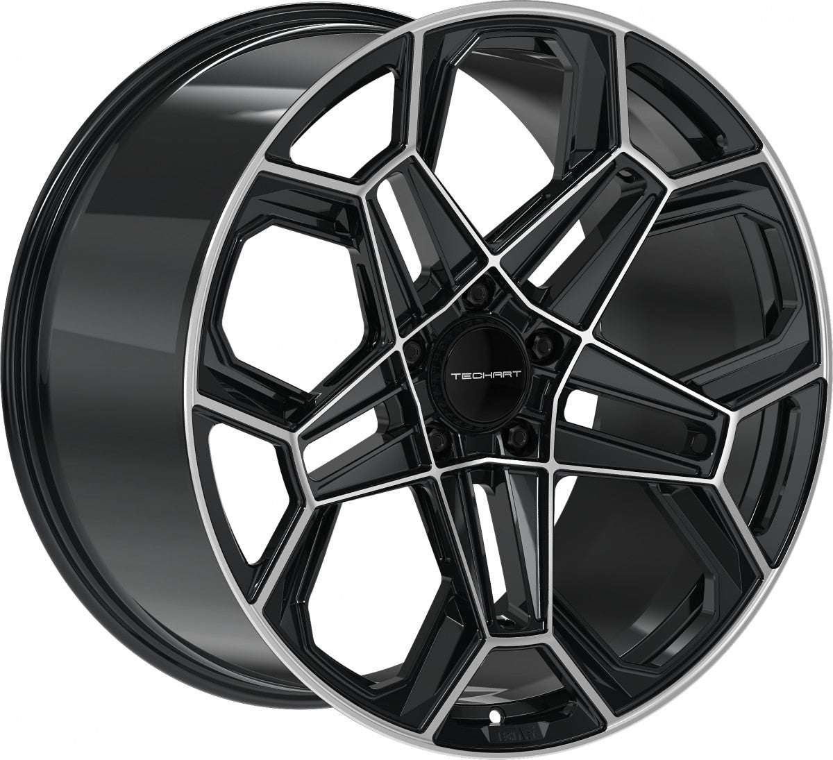 Proline Techart Daytona II black polished Alufelge 11.5x22 Zoll ET58 LK 5x130 ML71.5 – Bild 3