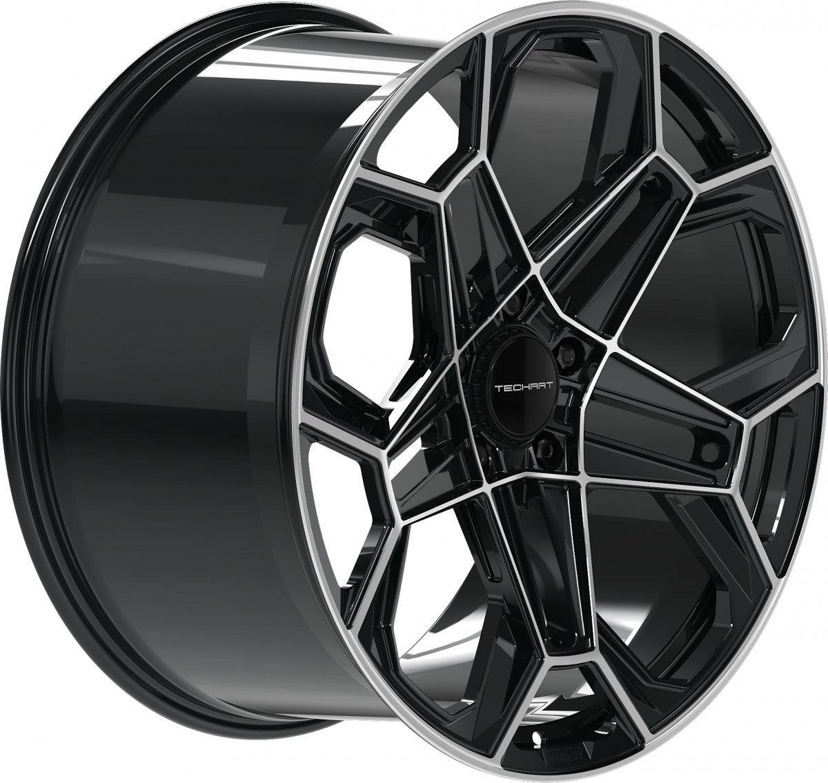Proline Techart Daytona II black polished Alufelge 11.5x22 Zoll ET58 LK 5x130 ML71.5 – Bild 4