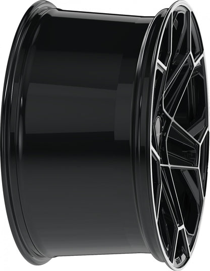 Proline Techart Daytona II black polished Alufelge 11.5x22 Zoll ET58 LK 5x130 ML71.5 – Bild 6