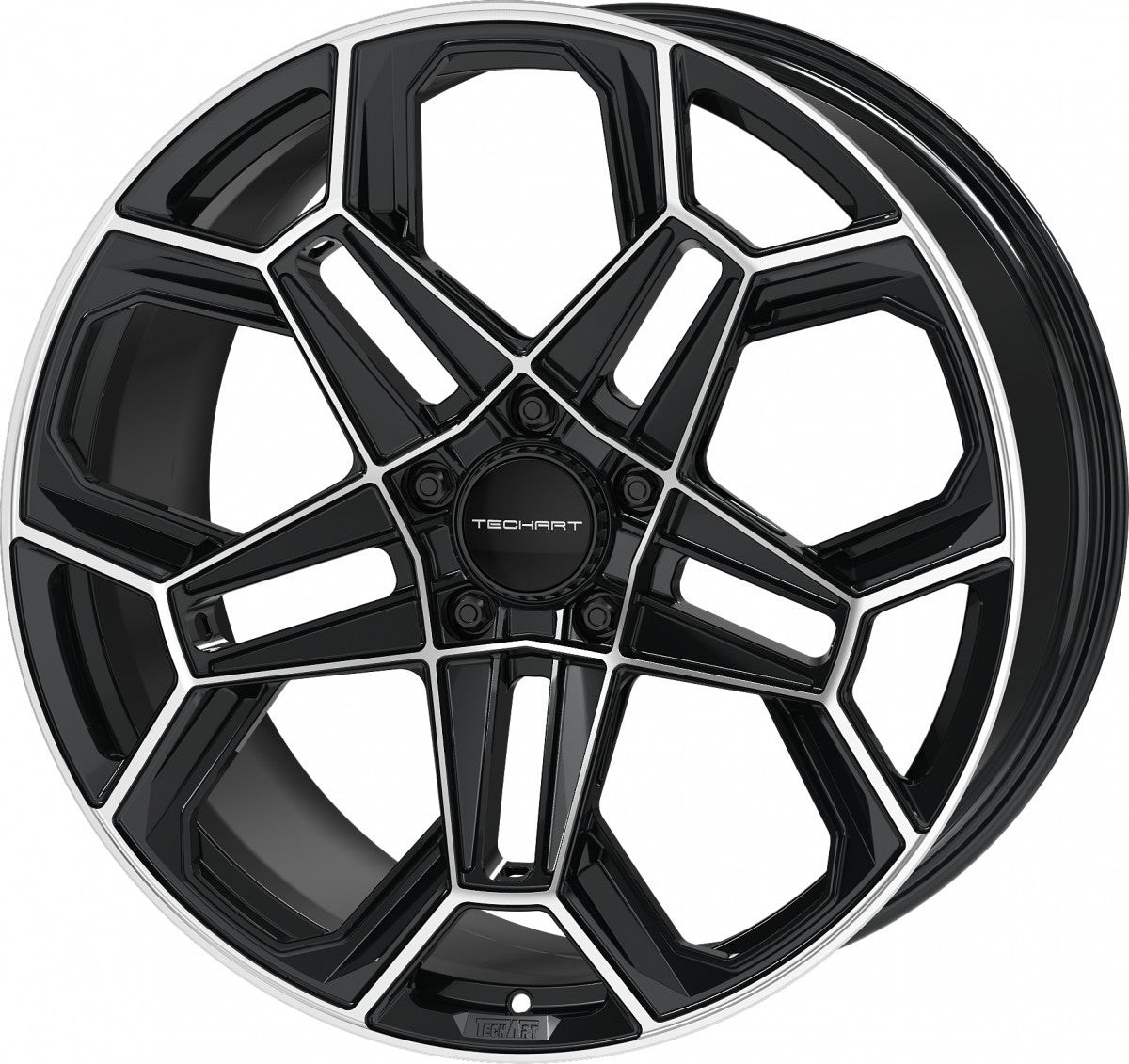 Proline Techart Daytona II black polished Alufelge 11.5x22 Zoll ET58 LK 5x130 ML71.5 – Bild 7