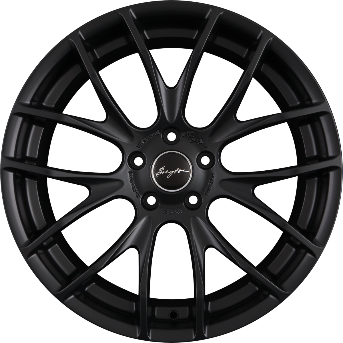 Breyton Race GTS Matt Black Alufelge 10x21 Zoll ET38 LK 5x112 ML66.6