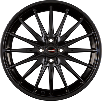 Team Dynamics Jet Gloss Black (4L) Alufelge 7x17 Zoll ET25 LK 4x98 ML58.1