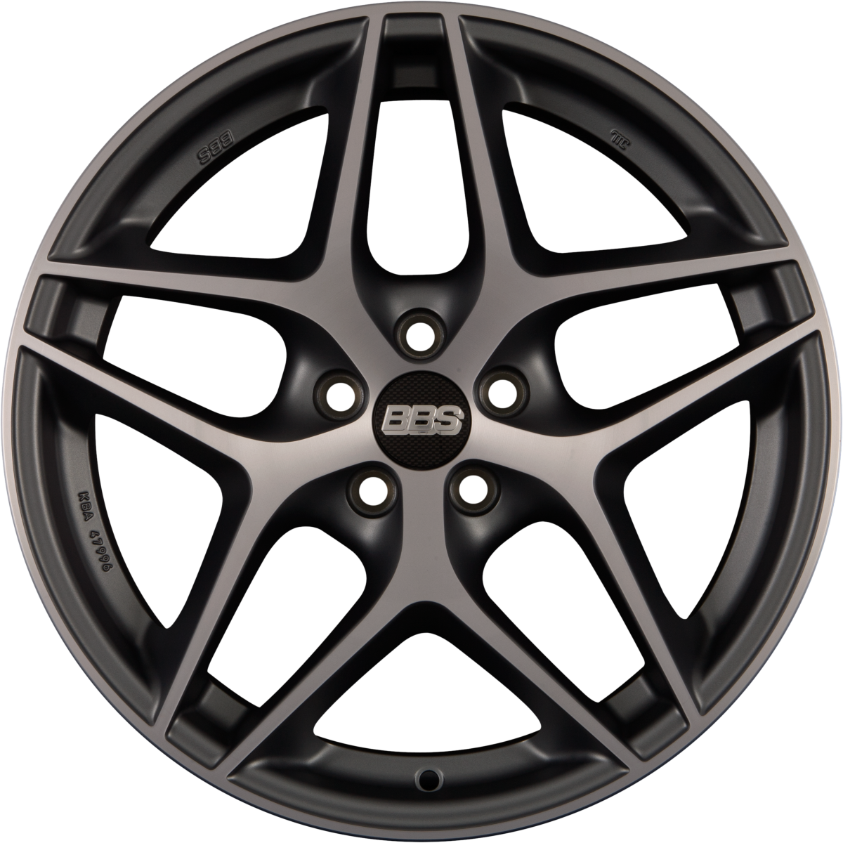 BBS CF Anthrazit Diamantgedreht Alufelge 8.5x19 Zoll ET35 LK 5x108 ML70