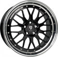Mbdesign LV1 schwarz glänzend poliert Alufelge 7x17 Zoll ET35 LK 4x108 ML67.1