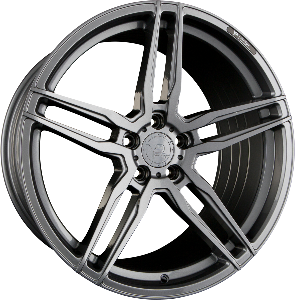 Yido Performance YP-FF1 Gloss Gun Metal Alufelge 9.5x19 Zoll ET40 LK 5x120 ML72.6 – Bild 2