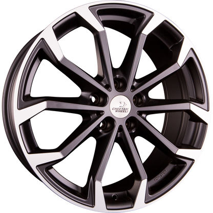 Cheetah CV.04 Schwarz Matt Teilpoliert Alufelge 8x19 Zoll ET45 LK 5x114.3 ML70.4 – Bild 2