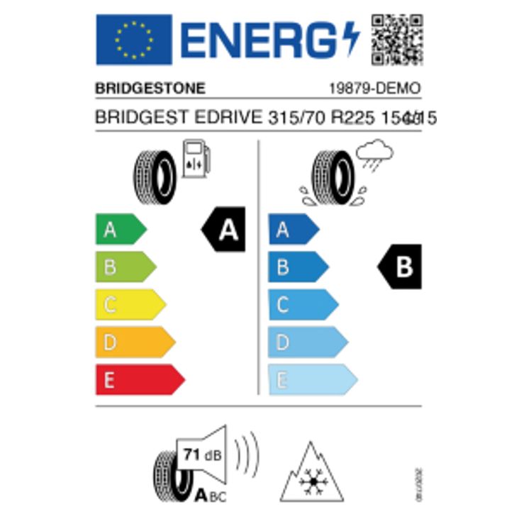 Bridgestone Ecopia Drive Enliten 315/70 R22.5 154/150L – Bild 2