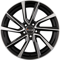 Avus Racing AC-518 Black Polished Alufelge 7x17 Zoll ET35 LK 4x98 ML58.1