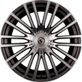 Schmidt REVOLUTION Eckstein Gunmetal Poliert mit Softhorn Alufelge 10.5x23 Zoll ET41 LK 5x112 ML66.5