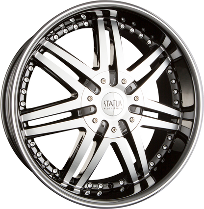 Status Alloy Game Gloss Black Machined Face Alufelge 8.5x20 Zoll ET35 LK 5x108 ML73.1 – Bild 2