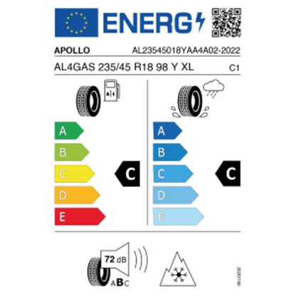 Apollo Alnac 4G All Season 235/45 R18 98Y Ganzjahr DOT 2022 – Bild 2