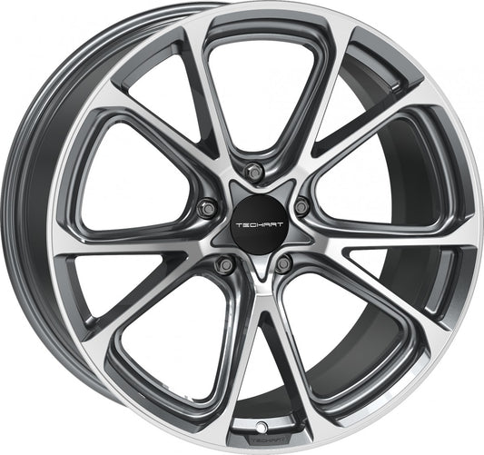 Proline Techart Formula VI grey polished Alufelge 11.5x22 Zoll ET59 LK 5x130 ML71.5