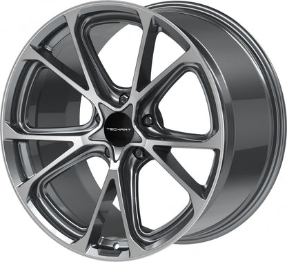 Proline Techart Formula VI grey polished Alufelge 11.5x22 Zoll ET59 LK 5x130 ML71.5 – Bild 8