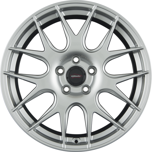 Team Dynamics Pro-Y Hyper Silver Alufelge 8x18 Zoll ET45 LK 5x112 ML73.1