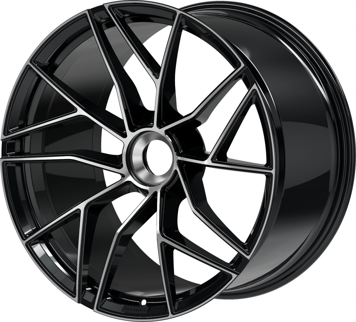 Proline Techart Formula VII Race black polished Alufelge 9.5x20 Zoll ET42 LK 1x1 ML84 – Bild 8