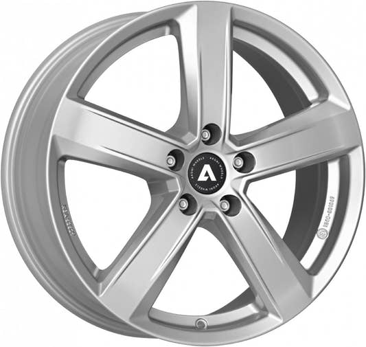Akoni AK05 silver Alufelge 6.5x17 Zoll ET40 LK 5x100 ML57.1