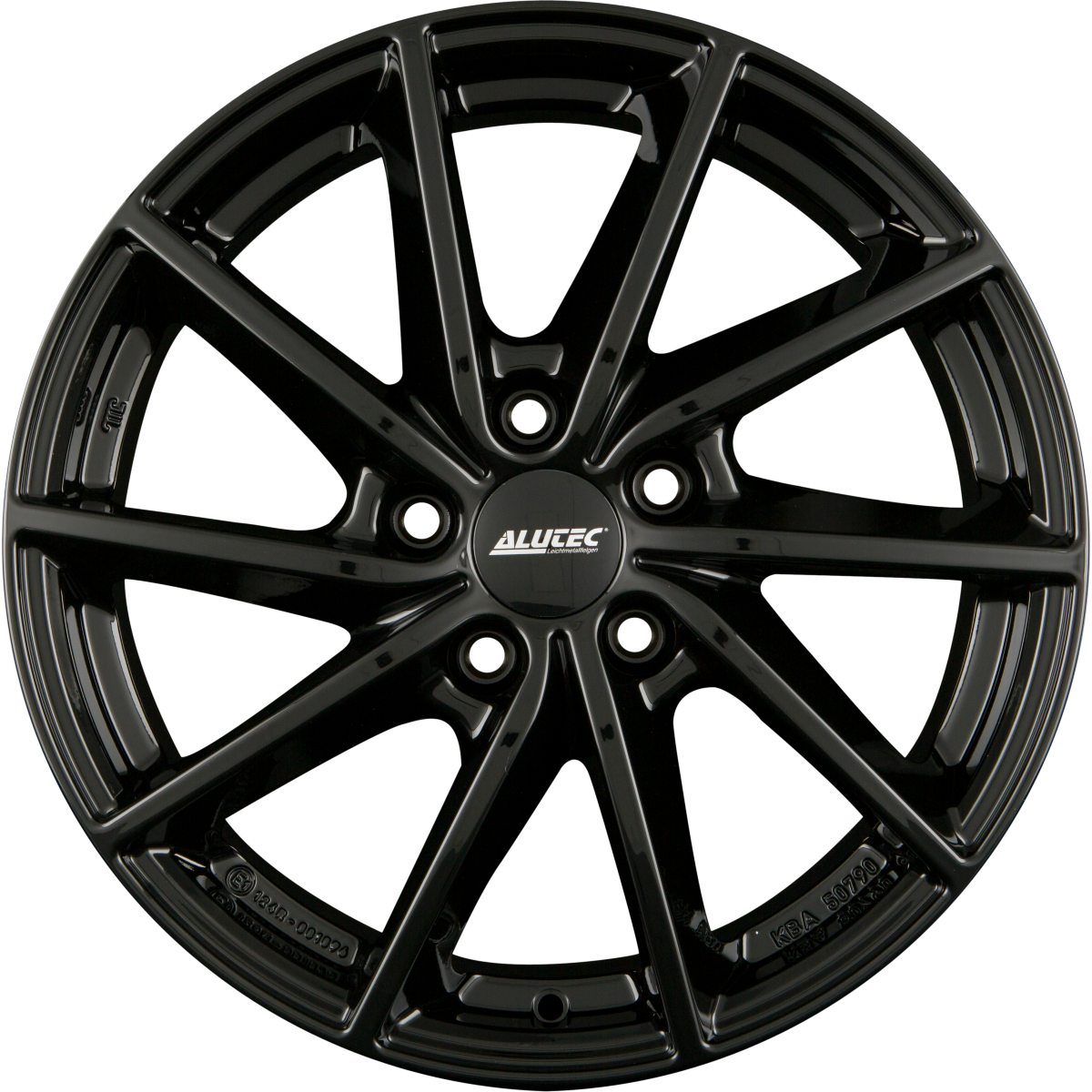 Alutec Singa Diamant-Schwarz Alufelge 7x17 Zoll ET55 LK 5x114.3 ML64.1