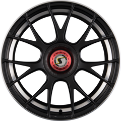 Schmidt REVOLUTION Gambit Satin Black mit Centerlock Deckel Alufelge 8.5x19 Zoll ET45 LK 5x100 ML57.1