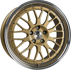Mbdesign LV1 gold glänzend poliert Alufelge 7x17 Zoll ET45 LK 4x100 ML67.1