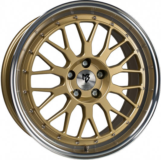 Mbdesign LV1 gold glänzend poliert Alufelge 7.5x18 Zoll ET42 LK 5x100 ML67.1
