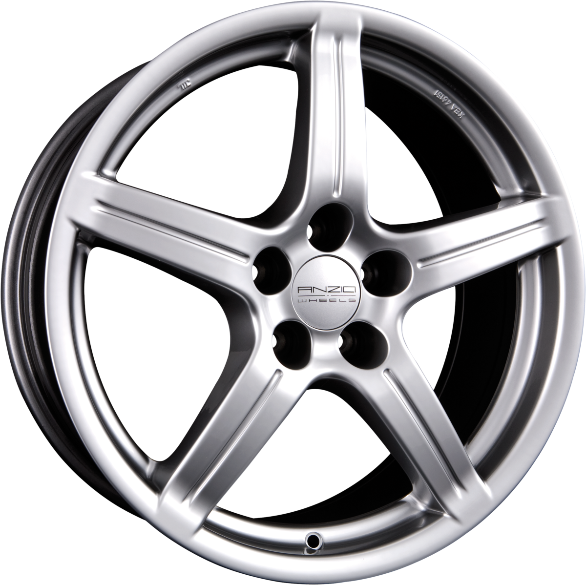 Anzio Drift Sterling-Silber Alufelge 8x18 Zoll ET48 LK 5x112 ML70 – Bild 2
