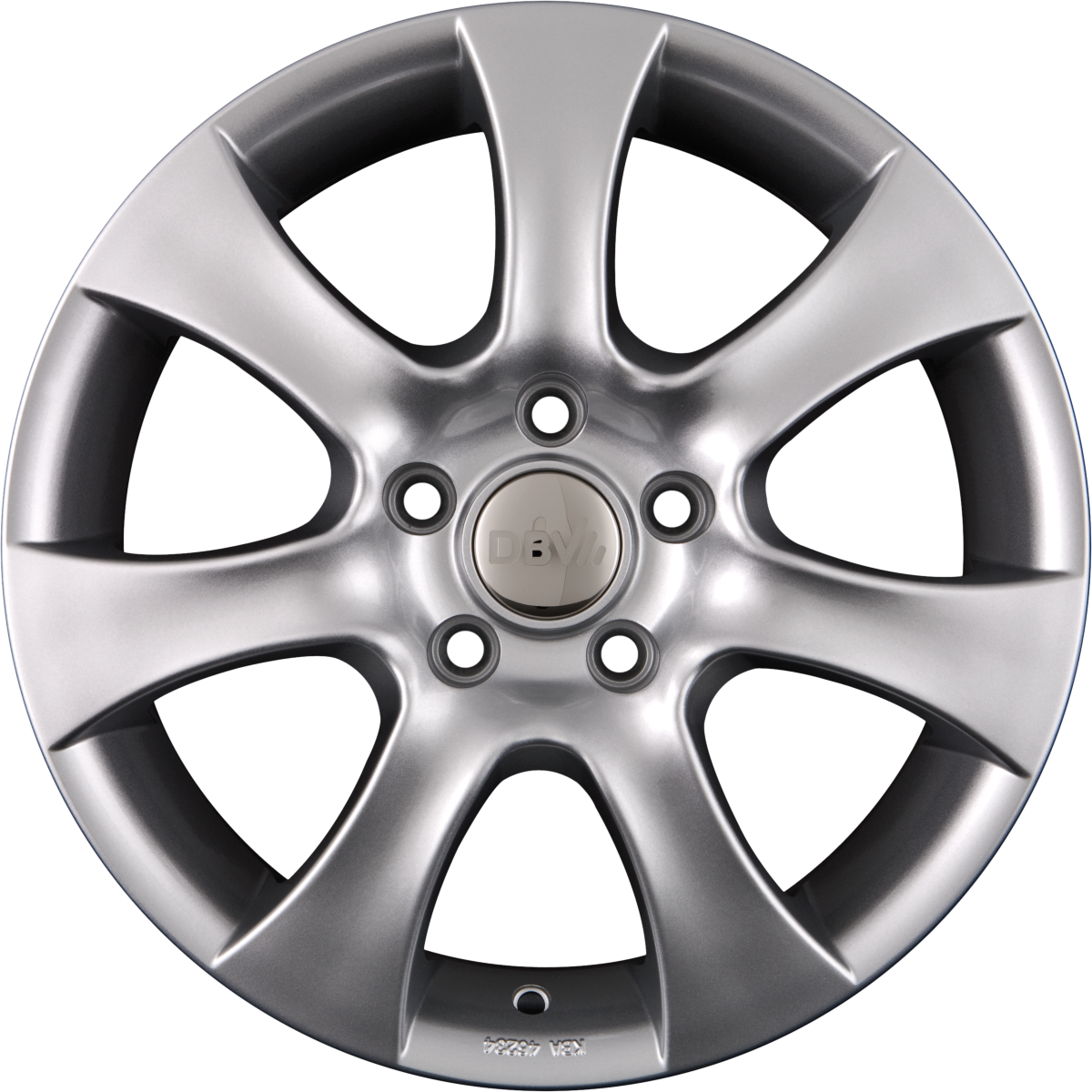 DBV Lappland Metallic Silber Alufelge 7x16 Zoll ET38 LK 5x112 ML74.1