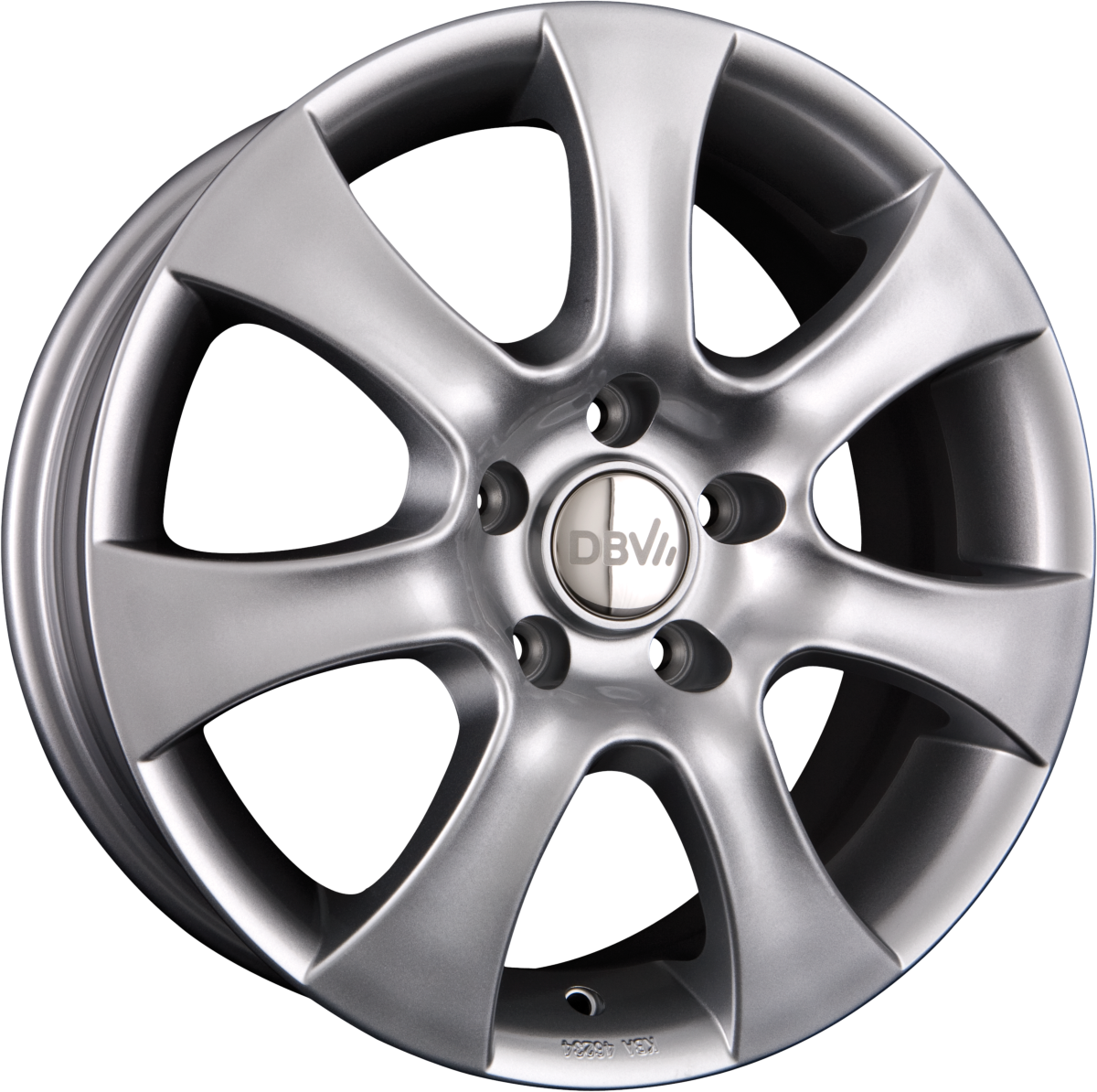 DBV Lappland Metallic Silber Alufelge 7x16 Zoll ET38 LK 5x112 ML74.1 – Bild 2