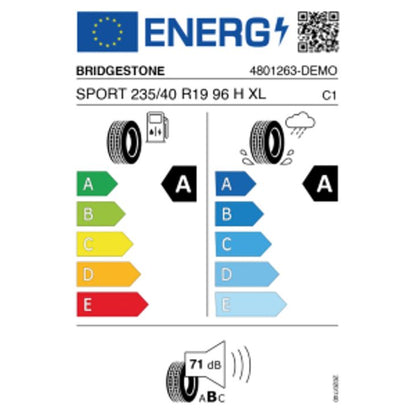 Bridgestone Potenza Sport 235/40 R19 96H Sommer – Bild 2