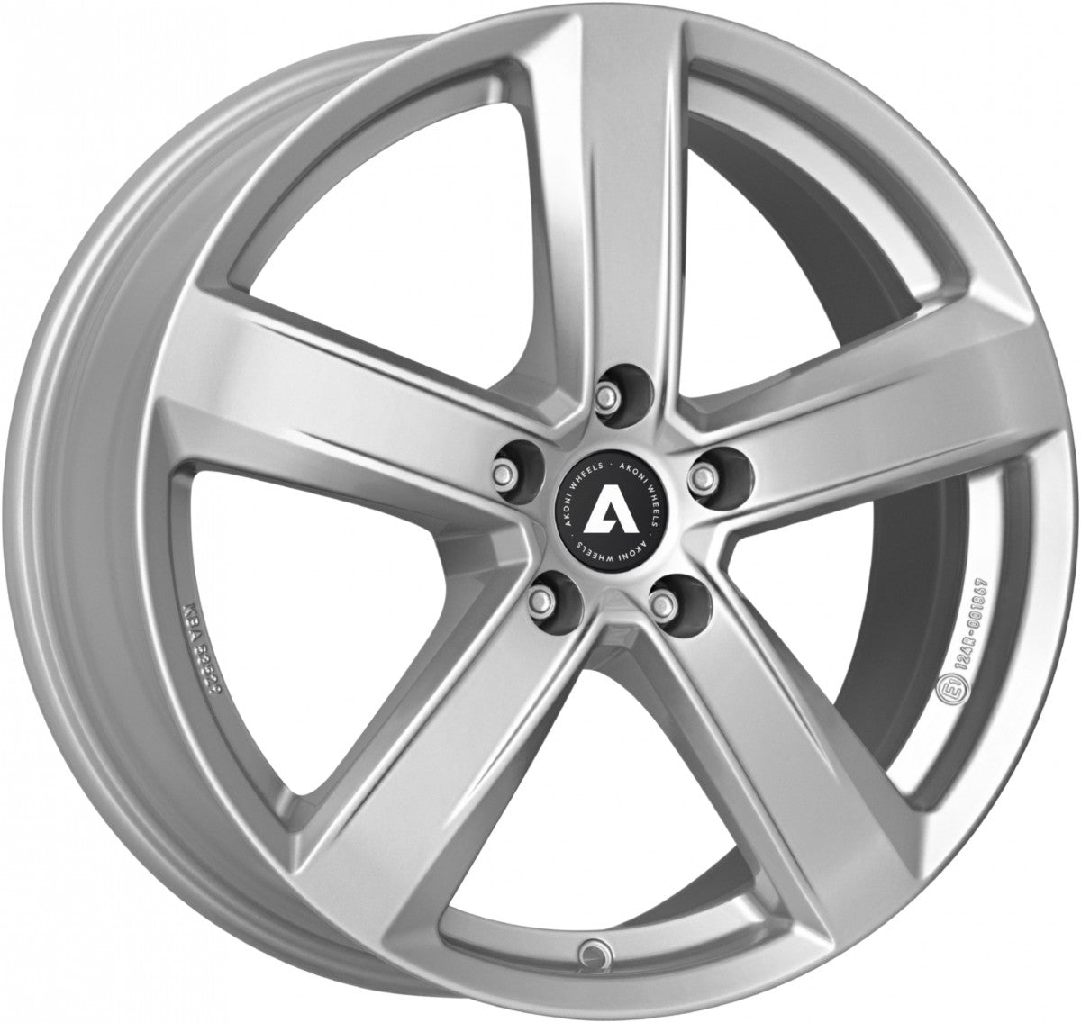 Akoni AK05 silver Alufelge 7.5x17 Zoll ET35 LK 5x112 ML70.1