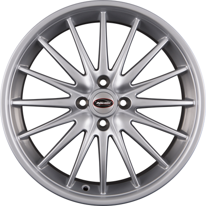 Team Dynamics Jet High Power Silver (4L) Alufelge 7x17 Zoll ET25 LK 4x98 ML58.1