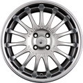 Team Dynamics Equinox High-Power Silver + Edelstahltiefbettring Alufelge 7.5x17 Zoll ET37 LK 4x100 ML73.1