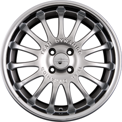 Team Dynamics Equinox High-Power Silver + Edelstahltiefbettring Alufelge 7.5x17 Zoll ET37 LK 4x100 ML73.1