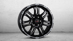 Borbet CW8 black rim window polished matt Alufelge 8x18 Zoll ET50 LK 5x118 ML71.1