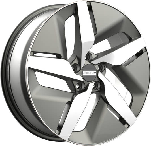 Fondmetal E-Joule glossy titanium machined Alufelge 7.5x19 Zoll ET50 LK 5x112 ML57.1