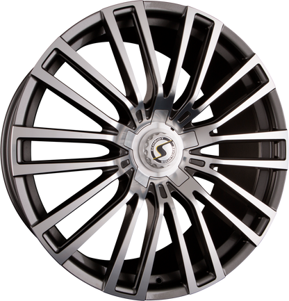 Schmidt REVOLUTION Eckstein Gunmetal Poliert mit Softhorn Alufelge 10.5x23 Zoll ET41 LK 6x114.3 ML66.1 – Bild 2