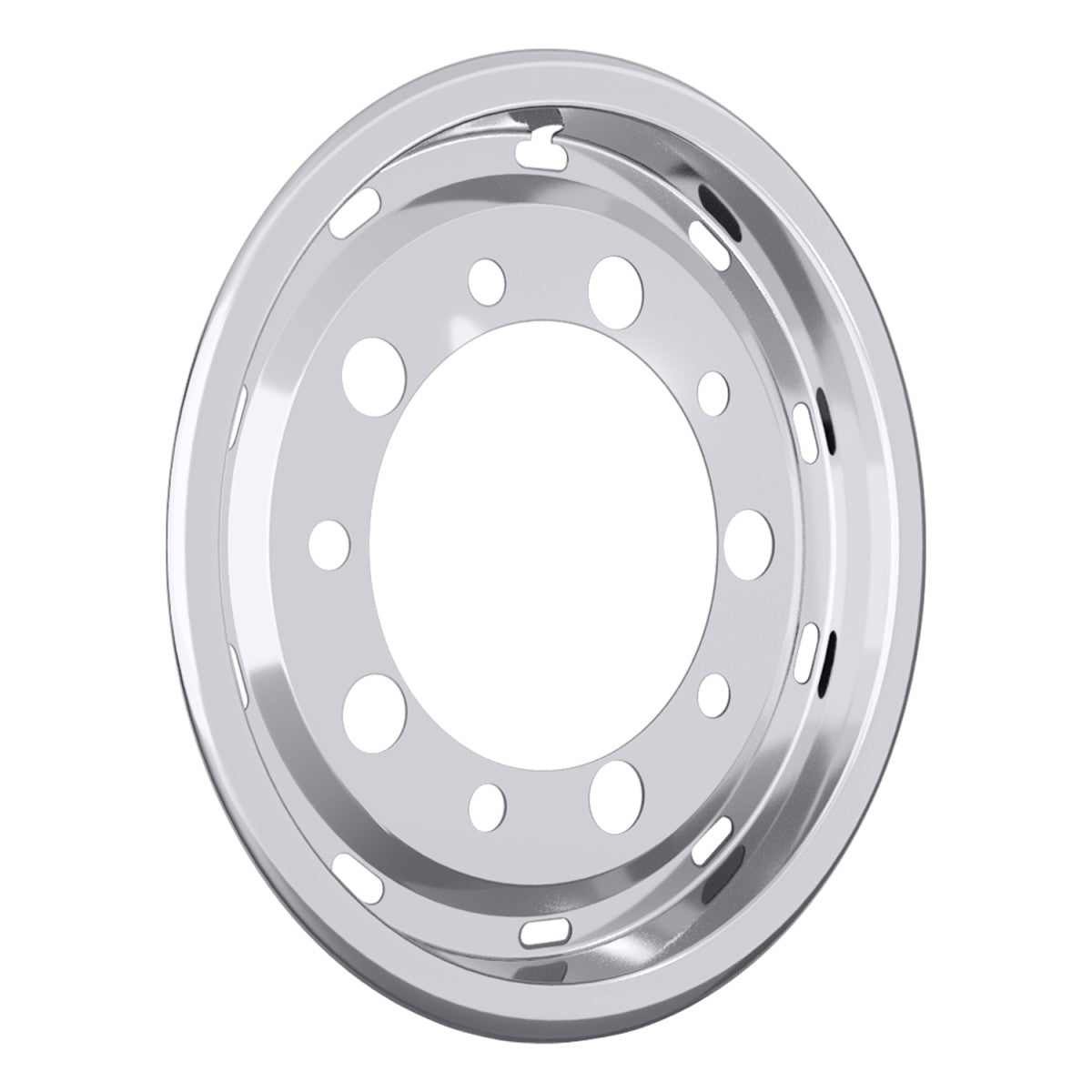 HS-Schoch Radkappe-Edelstahl 22,5 Felgenring vorne für Breitreifen,40mm (Man, MB, Volvo, Renault, Iveco) 22.5