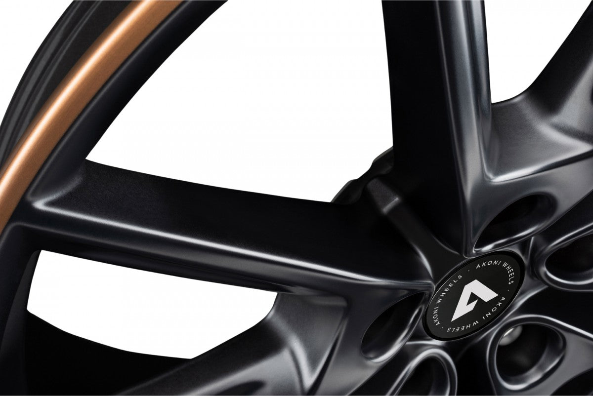 Akoni AK09 black matt rim copper Alufelge 8x19 Zoll ET40 LK 5x112 ML66.5 – Bild 4