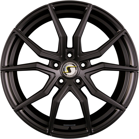 Schmidt REVOLUTION Drago Satin Black mit Softhorn Alufelge 10x19 Zoll ET32 LK 5x120 ML67.1
