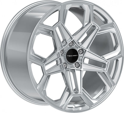 Proline Techart Daytona II arctic silver Alufelge 12x22 Zoll ET70 LK 5x130 ML71.5 – Bild 3